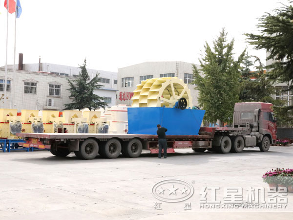  洗砂機(jī)裝車(chē)發(fā)貨